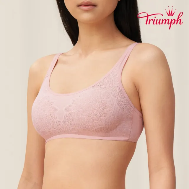 【Triumph 黛安芬】Fit Smart智能貼合系列 無鋼圈圓領內衣 S-EL(玫紫色)