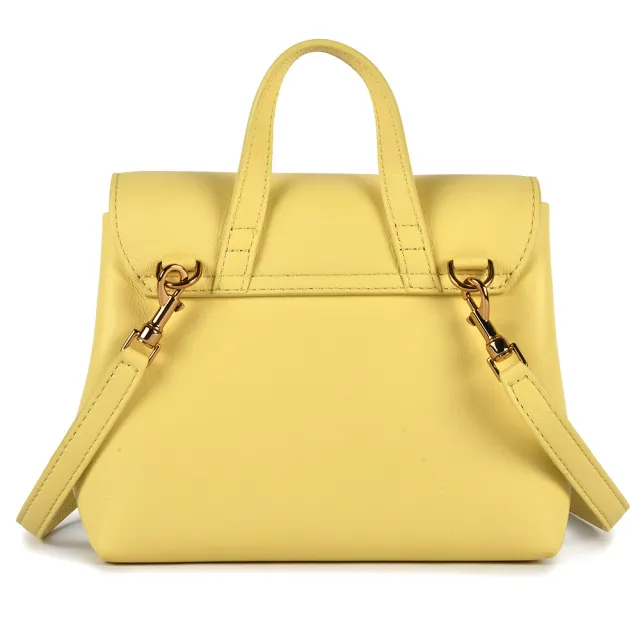 【MANSUR GAVRIEL】MINI SOFT LADY BAG 小牛皮手提斜背兩用包(亮黃色)