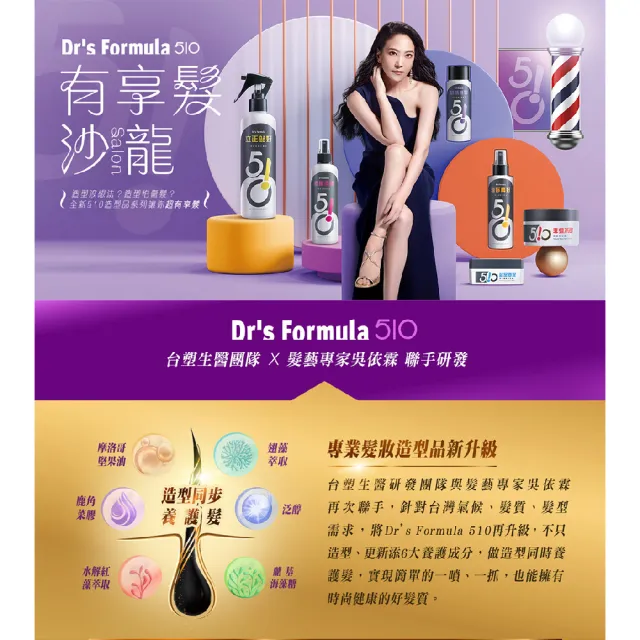 【Dr’s Formula 台塑生醫】510油你真好-柔亮潤澤精華油升級版(150ml/瓶)