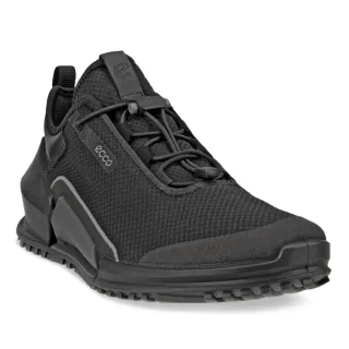 【ecco】BIOM 2.0 W 健步透氣織物防水戶外運動鞋 女鞋(黑色 80079351052)