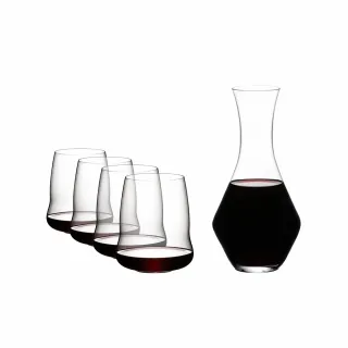 【Riedel】SL Wings -Cabernet紅酒杯-4入加醒酒器-1入-超值組 禮盒