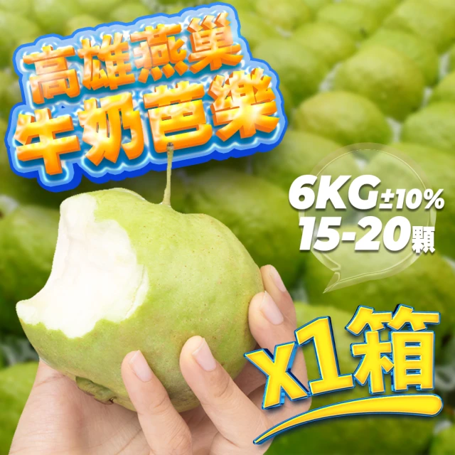 皮果家 燕巢光合菌珍珠牛奶芭樂2.5kg/箱(約7-11顆)