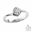 【City Diamond 引雅】天然鑽石30分白K金戒指 鑽戒 鑽墜 項鍊-多款任選
