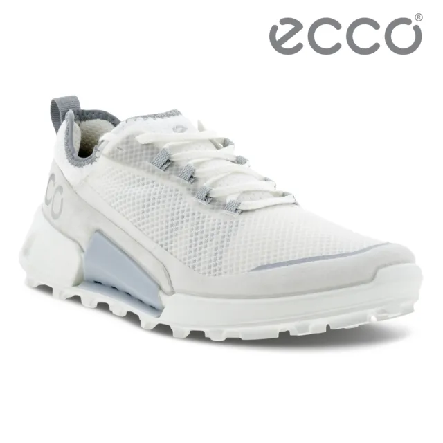 【ecco】BIOM 2.1 X COUNTRY W 健步2.1輕盈戶外襪套式跑步運動鞋 女鞋(白色/灰白色 82280359132)