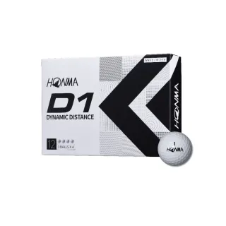 【HONMA 本間高爾夫】GOLF BALL NEW D1 兩層球 高爾夫球 BT2201(合規高反發內核心 強勁打擊 完美飛行)