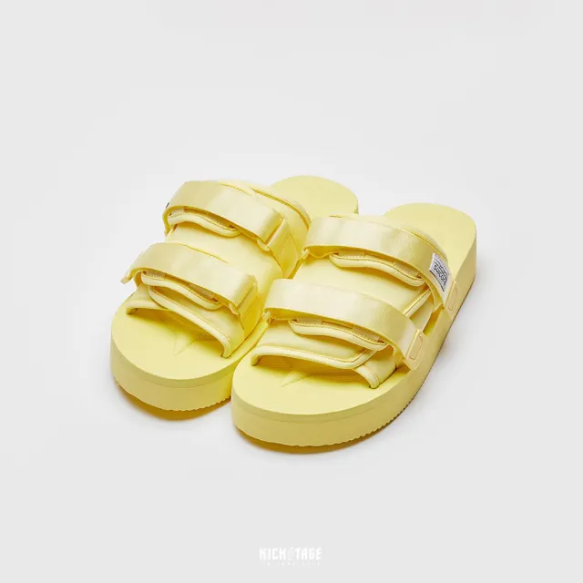 【SUICOKE】MOTO-PO - Lemon 萊姆黃 尼龍 厚底 魔鬼氈 拖鞋 SK23056POLM