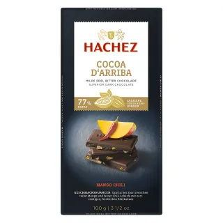 【HACHEZ】21587 芒果巧克力77% 100g