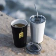 【PO:】不鏽鋼陶瓷塗層保溫咖啡杯禮盒組(棱角保溫杯460ml/咖啡濾網/多色可選)