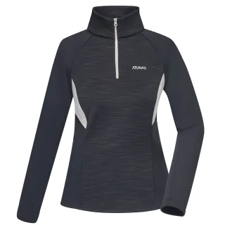【ATUNAS 歐都納】女款SOLAR-FLEECE長袖拉鍊衫(A1PS2335W黑/保暖刷毛/中層衣/登山旅遊/大尺碼)