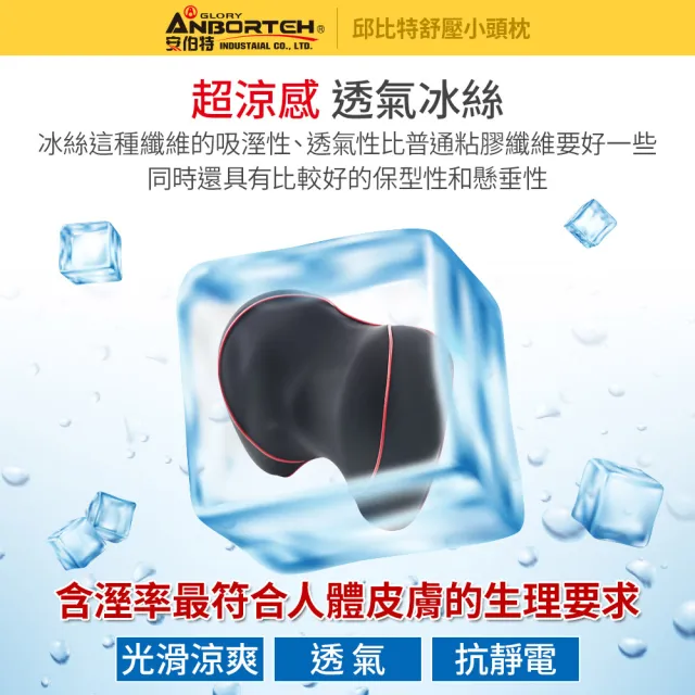 【ANBORTEH 安伯特】邱比特舒壓小頭枕-快(車用頭枕 車用靠枕 車用頭頸枕 汽車頸枕 車用頭靠枕 記憶枕)