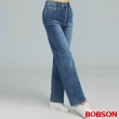 【BOBSON】女款AI體控寬直筒褲(8259-58)