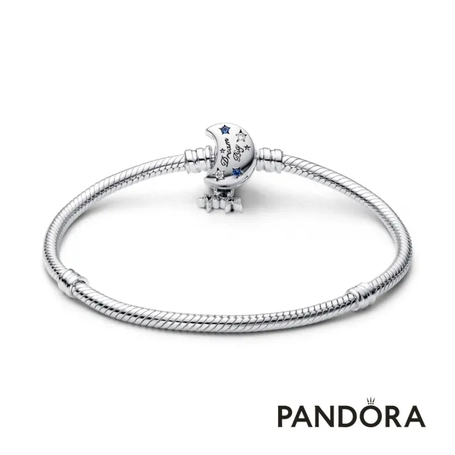 【Pandora官方直營】Pandora Moments 璀璨新月鏈釦蛇鏈