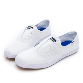 【Keds】CHILLAX 經典水洗斜紋休閒鞋-白(9191W130032)