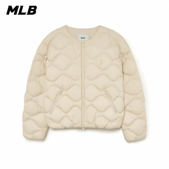 【MLB】女版絎縫羽絨外套 波士頓紅襪隊(3FDJB0536-43BGL)