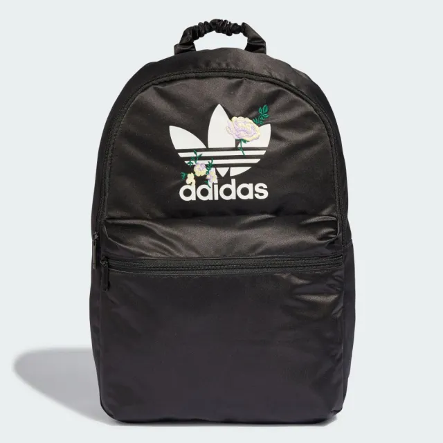 【adidas 愛迪達】後背包 運動包 書包 旅行包 登山包 三葉草 BACKPACK OR 黑 II3406