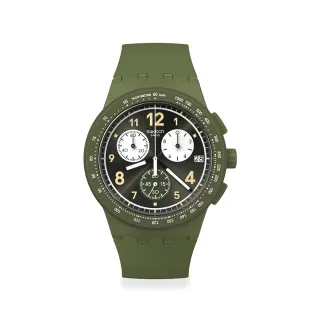 【SWATCH】NOTHING BASIC ABOUT GREEN 經典手錶/男錶/女錶/瑞士製造 SUSG406(42mm)