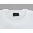【Paul Smith】PAUL SMITH領口簽名布標LOGO純棉質噴霧罐圖圓領短袖T恤(男款/白)