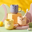 【WO HOME】小貓造型漱口杯水杯 3入(3入 小貓咪造型杯子)