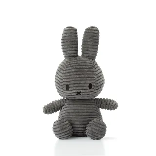 【BON TON TOYS】米菲兔燈芯絨填充玩偶-灰(23cm玩偶、娃娃、公仔)
