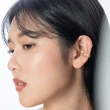 【Kelly”s】18K黃K金雙色阿古屋珍珠耳骨夾(耳夾 夾式耳環 日本進口)