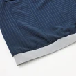 【ILEY 伊蕾】運動風拼接西裝條紋上衣(深藍色；M-2L；1233011021)