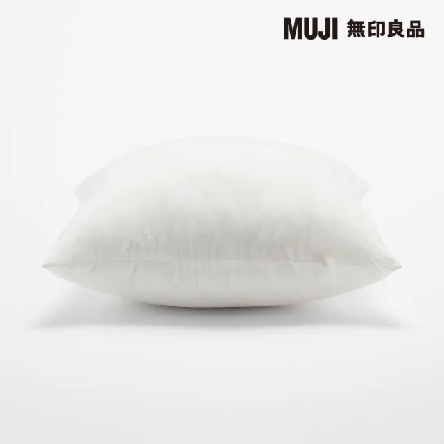 【MUJI 無印良品】聚酯纖維可水洗抱枕 43*43cm