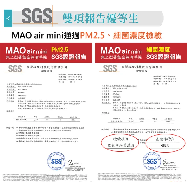 【日本Bmxmao】MAO air mini 高效能除菌香氛空氣清淨機(交換禮物/CADR 150 六坪適用)