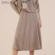 【EPISODE】寬鬆百搭鬆緊腰羊毛針織長裙E30644