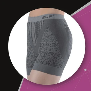 【三合豐 ELF】女性竹炭+銀纖維機能美型四角平口內褲(MIT 灰色)