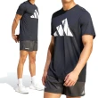 【adidas 愛迪達】Run IT BOS Tee 男款 黑色 排濕 速乾 訓練 反光 輕盈 上衣 短袖 上衣 HZ4512