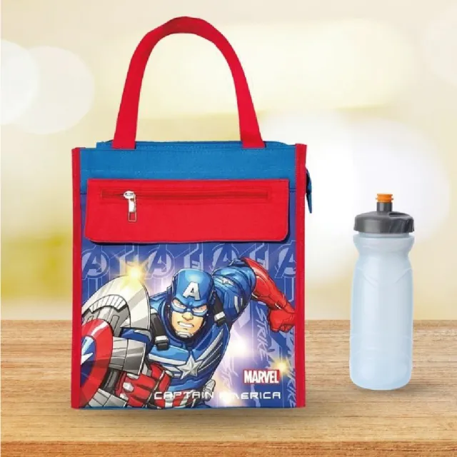 【Marvel 漫威】正版漫威英雄兒童補習才藝袋/手提袋(可以放入A4課本)