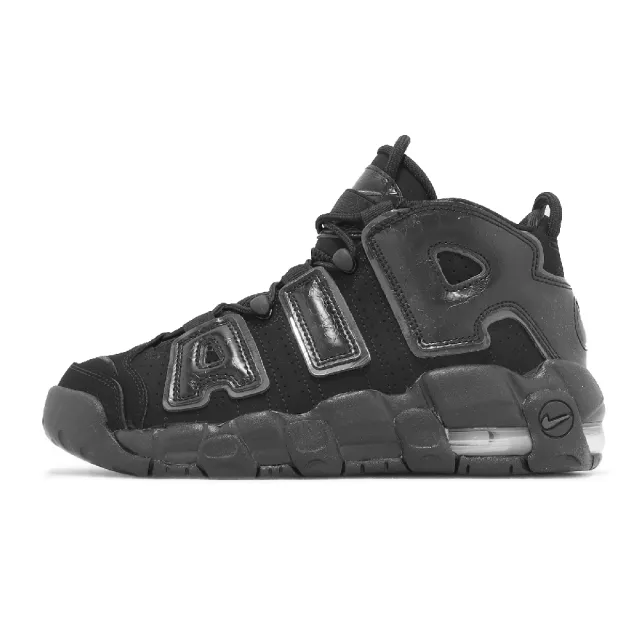 NIKE 耐吉】休閒鞋Air More Uptempo GS 大童女鞋黑全黑大AIR(FV2264