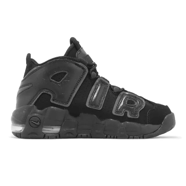 NIKE 耐吉】休閒鞋Air More Uptempo GS 大童女鞋黑全黑大AIR(FV2264