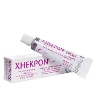 【西班牙Vectem】XHEKPON CREMA緊緻潤澤頸紋霜40ml/盒(臉部肩頸護膚補水美容霜蛋白美頸精華熟齡肌修護乳霜)
