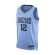 【NIKE 耐吉】球衣 NBA Memphis Grizzlies 灰熊 莫蘭特 黑 藍 背心 吸汗 網眼(DO9531-422)