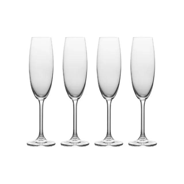 【MIKASA】美國 水晶玻璃香檳杯4入 晶透236ml / 調酒杯 雞尾酒杯