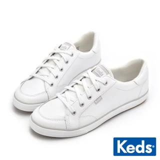 【Keds】CENTER III 升級版舒適皮革百搭休閒小白鞋-白(9231W113485)