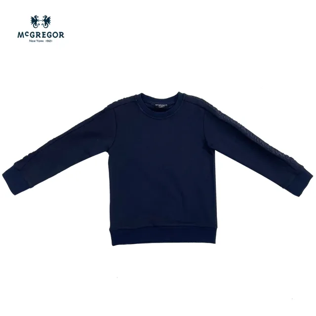 【MCGREGOR 瑪格麗格】網眼組織凸版印花圓領T恤-男童款(236709)