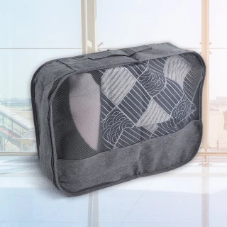 【UdiLife】輕旅立體衣物收納袋-大-個性灰-3入(收納袋)