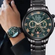 【CITIZEN 星辰】月相 光動能手錶-綠 送行動電源 畢業禮物(AP1055-87X)