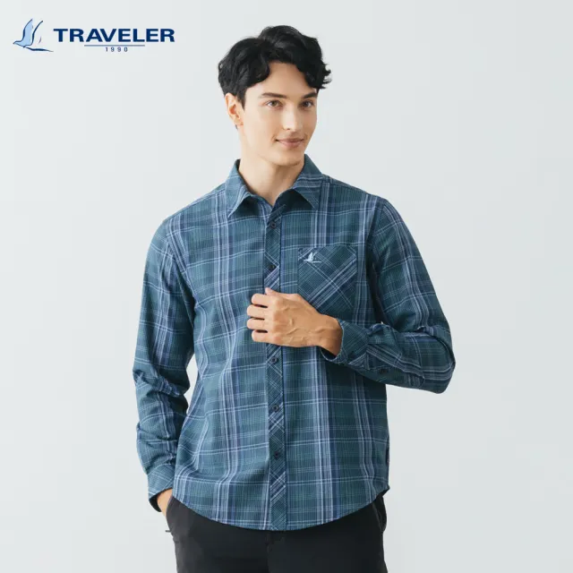 【TRAVELER 旅行者】男款THERMOTECH吸排抗UV保暖襯衫＿232TR711(THERMOTECH／吸排／抗UV／保暖襯衫)