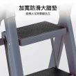 【柏詩互創】多功能五步碳鋼折疊梯(免安裝 折疊收納 卡扣設計 承重高達250KG)