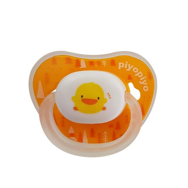 【Piyo Piyo 黃色小鴨】拇指型安撫奶嘴(較大型 防哭鬧 安全)