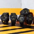【CASIO 卡西歐】G-SHOCK 堅固時尚 酷炫黑黃色彩大圓雙顯錶(GA-700CY-1A 防水200米)