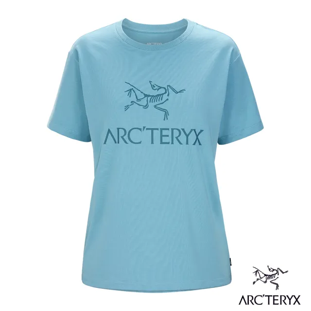 【Arcteryx 始祖鳥】女 LOGO 短袖休閒Tee(快樂藍)