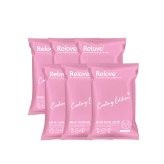 【Relove】30秒私密肌弱酸清潔濕紙巾 共6包(10+5抽/包  私密清潔 涼感玫瑰)