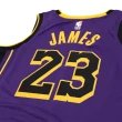 【NIKE 耐吉】球衣 LeBron James 湖人 NBA Jersey 紫 黃 籃球背心 LBJ 網眼(DO9530-508)