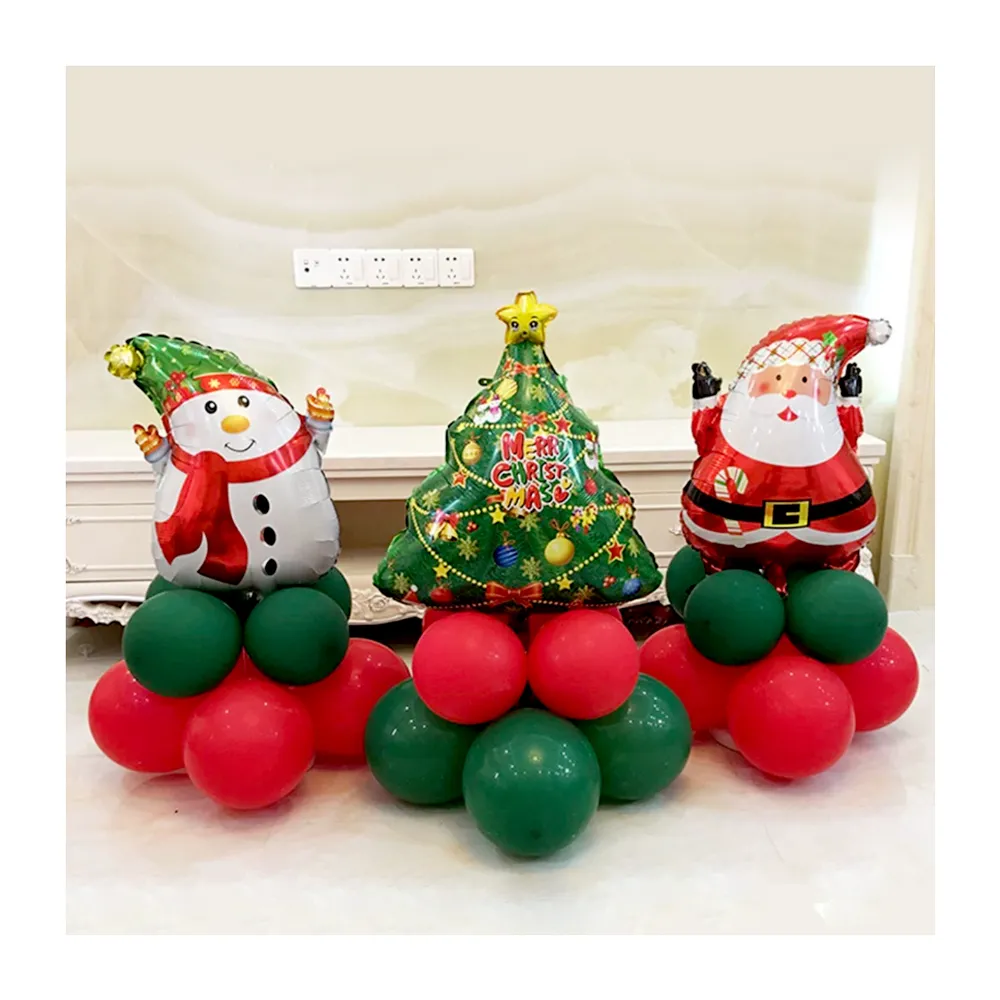 派對佈置聖誕氣球球柱1組-三款任選(聖誕節 氣球 派對 佈置 路引 耶誕 掛飾 裝飾 布置)