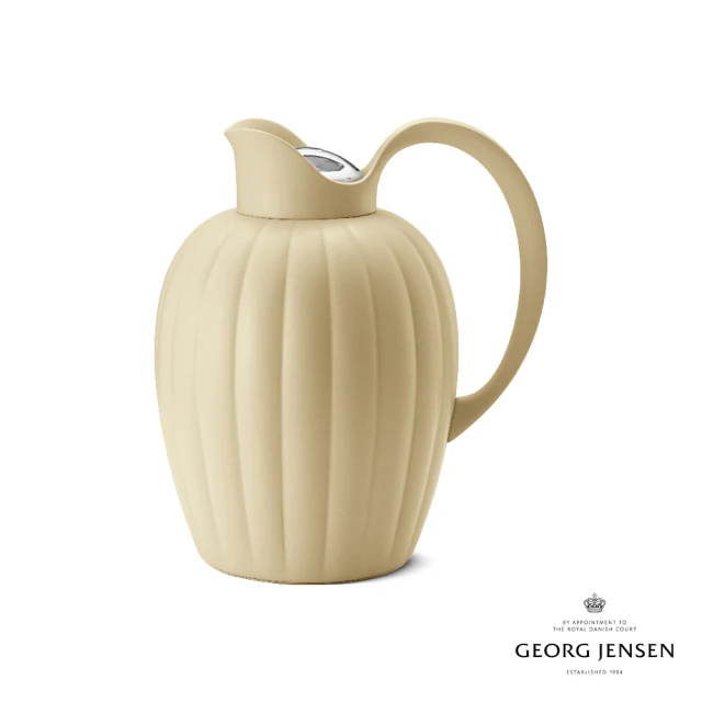 Georg Jensen 喬治傑生 BERNADOTTE 保溫壺 杏黃色(不鏽鋼 塑膠 杏黃色)