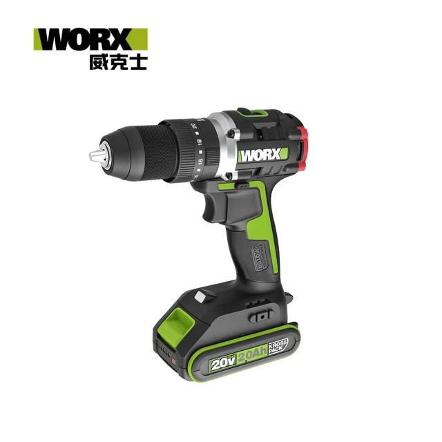 【WORX 威克士】20V 13mm 無刷震動衝擊電鑽(WU369.2)